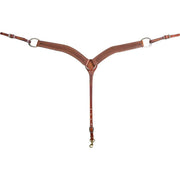 Martin Saddlery Weather Antiqued Mini Basket Stamp Breast Collar